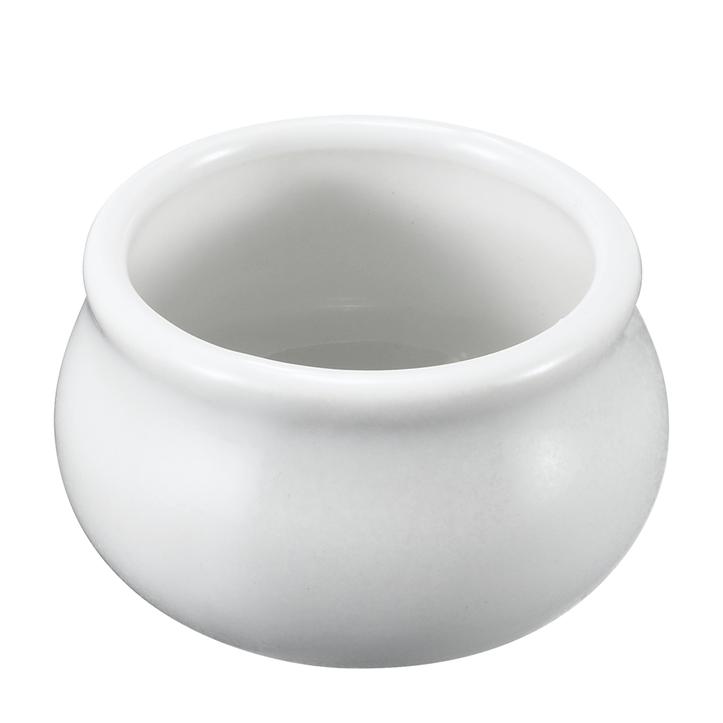 Browne Foodservice Butter/Sauce Pot, White 564002W  (Pack of 12)