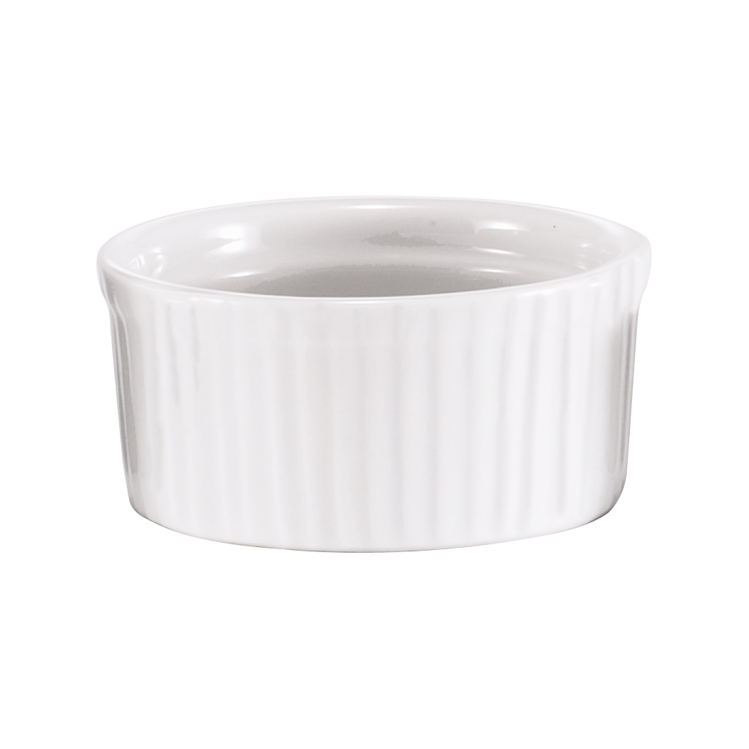 Browne Foodservice Ramekin, Ceramic 2.5oz, White 564003W