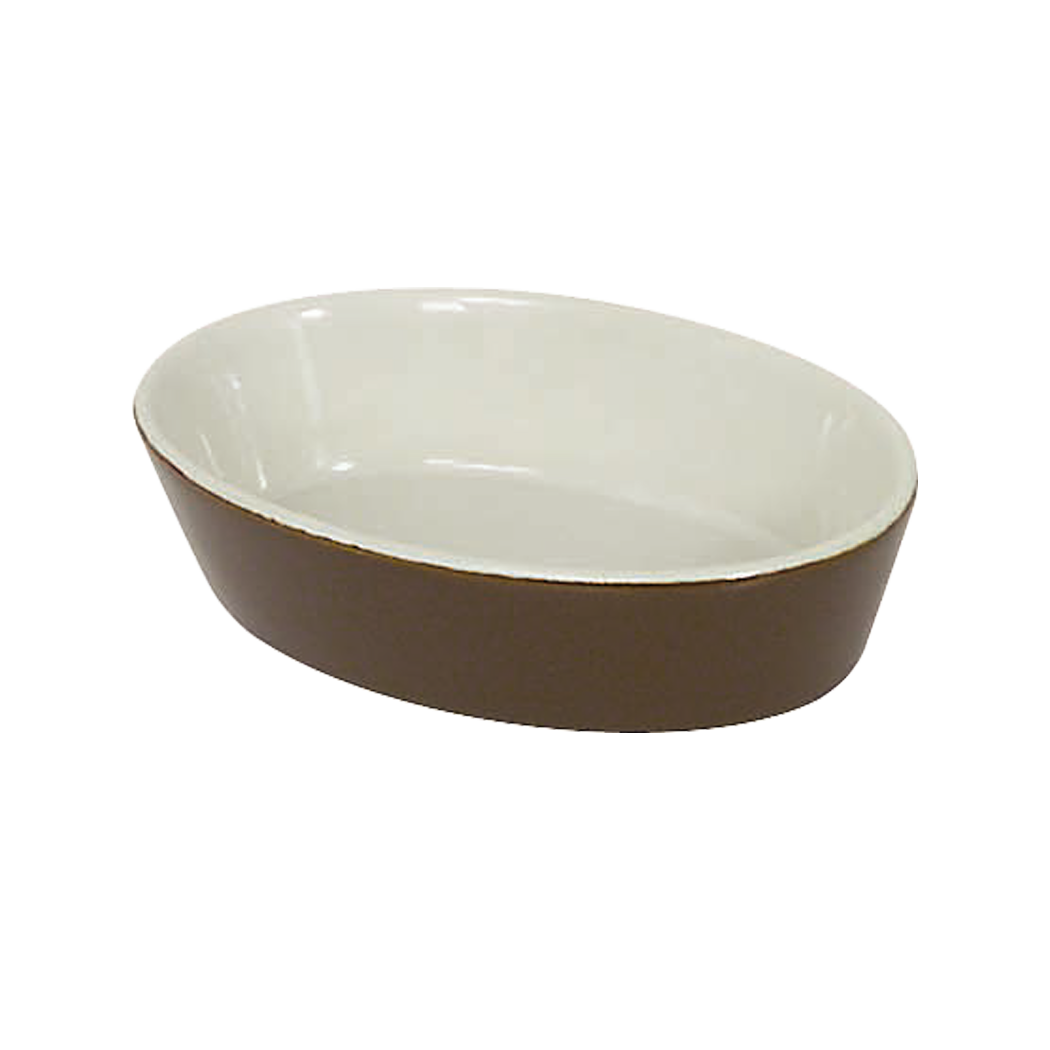 Browne Foodservice Oval Baker 9oz/266ml, Brown 564004BR (Pack of 6)