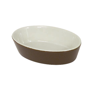 Browne Foodservice Oval Baker 9oz/266ml, Brown 564004BR (Pack of 6)