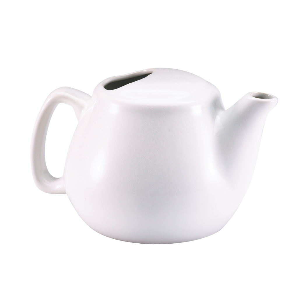 Browne Foodservice Teapot 16oz, White 564023W