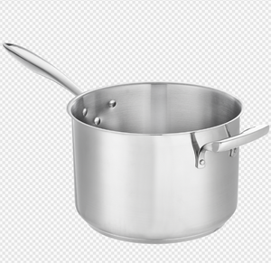 Browne Foodservice Thermalloy 10qt Stainless Steel Sauce Pan Deep With Helper Handle(5724040)