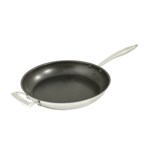 Browne Foodservice Thermalloy Excalibur 12.5" Stainless Steel Fry Pan Non-stick With Helper Handle (5724062)