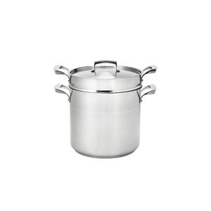 Browne Foodservice Thermalloy 9 Qt Stainless Steel Double Boiler 3 Piece Set (5724068)