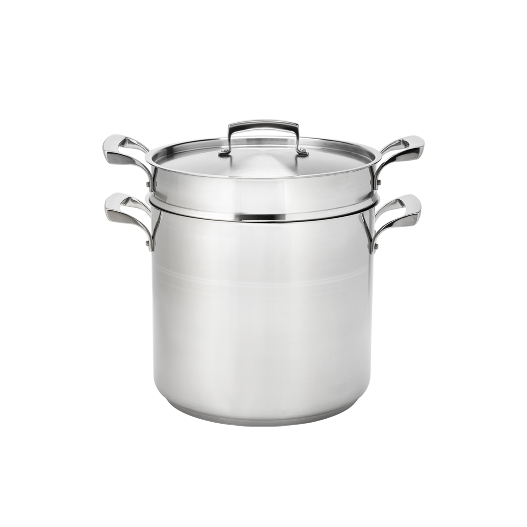 Browne Foodservice Thermalloy 12qt Stainless Steel Double Boiler (3 Piece Set) (5724072)