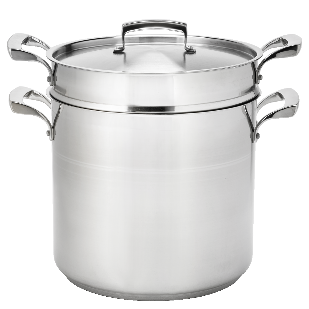 Browne Foodservice THERMALLOY 20qt Stainless Steel Double Boiler (3 Piece Set)  (5724080)