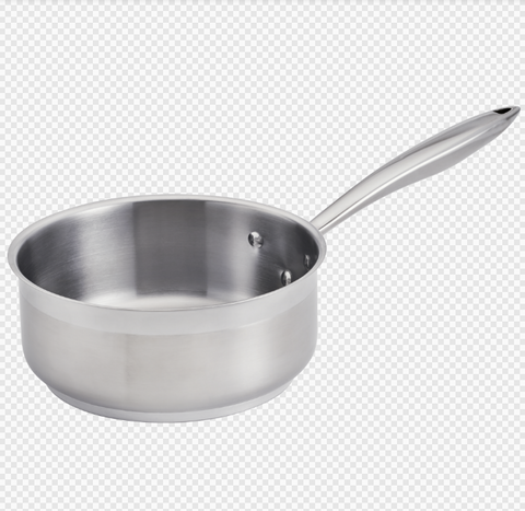 Browne Foodservice Thermalloy Low Sauce Pan 9.5"/24cm 5qt/5.2l Stainless Steel (5724164)
