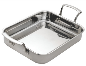 Browne Foodservice Thermalloy Roast Pan Stainless Steel 4.6 Qt/4.4l 14x11.4x2"/36x29x5cm (5724176)