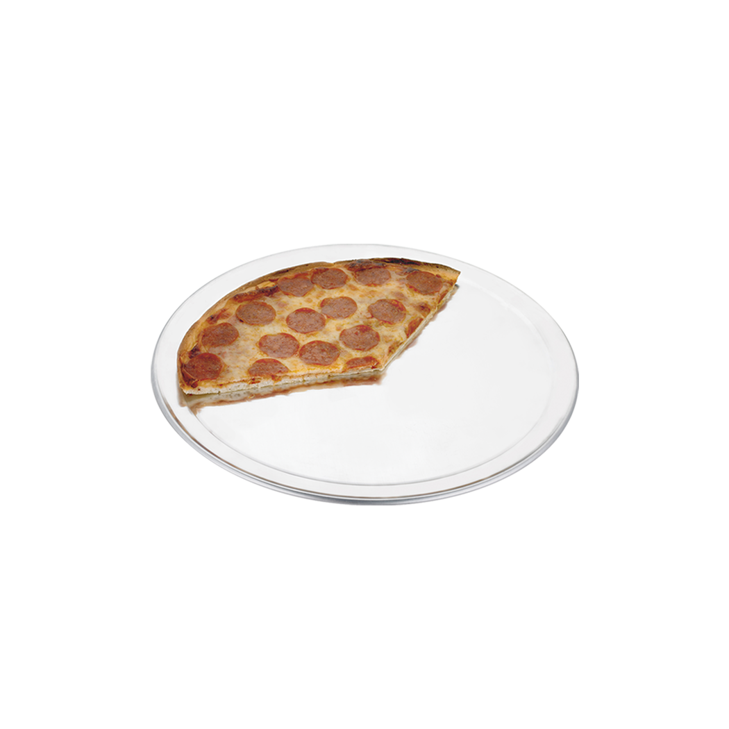 Browne Foodservice THERMALLOY Wide Rim Pizza Pan Alum 20ga/0.8mm, 6"/15.2cm dia 5730026 (Pack of 12)
