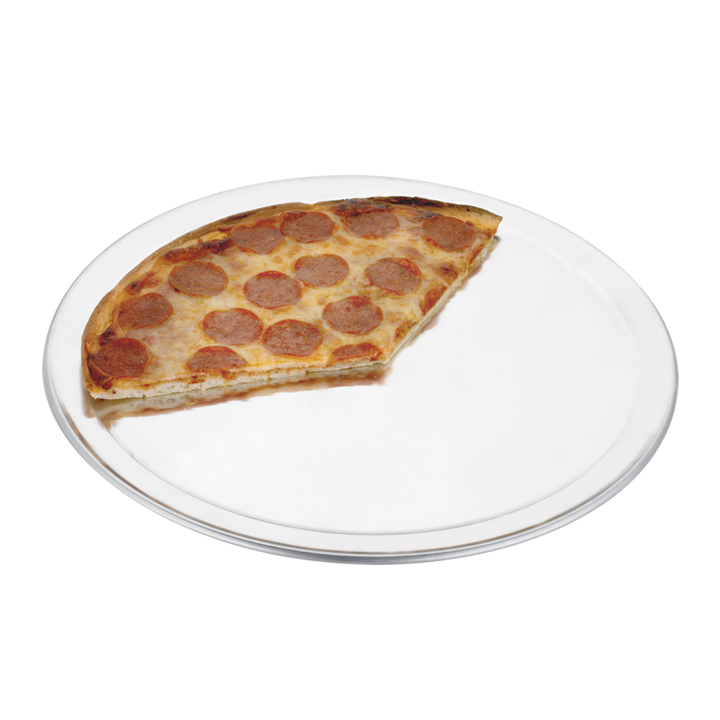 Browne Foodservice THERMALLOY Wide Rim Pizza Pan Alum 20ga/0.8mm, 16"/40.6cm dia 5730036 (Pack of 12)