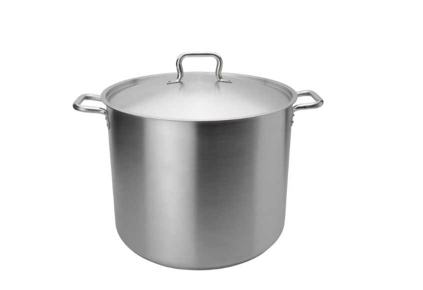 Browne Foodservice Elements Stock Pot 32qt/30.25l With Cover Stainless Steel(5733932)