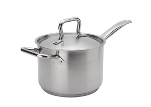 Browne Foodservice ELEMENTS Sauce Pan  4.5qt/4.25L w/Cover SS NSF 5734034