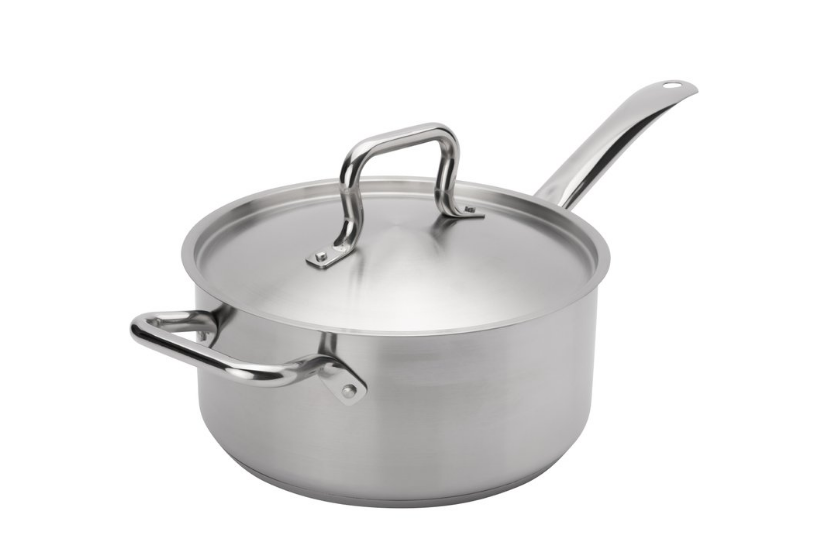 Browne Foodservice ELEMENTS Sauce Pan 5.3qt/5L w/Cover SS NSF 5734035