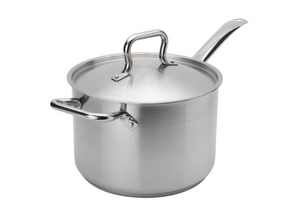 Browne Foodservice ELEMENTS Sauce Pan 7.6qt/7.2L w/Cover SS NSF 5734037