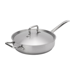 Browne Foodservice Elements Saute Pan 5qt/4.75l With Cover Stainless Steel (5734185)