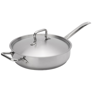 Browne Foodservice Elements Saute Pan 7qt/6.75L With Cover Stainless Steel  (5734187)