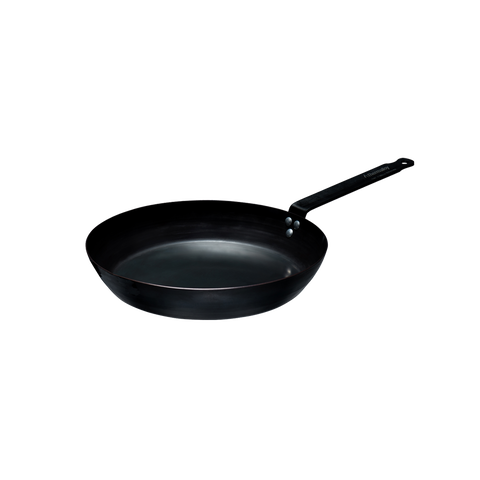 Browne Foodservice THERMALLOY Fry Pan 5.5"/14cm Black Carbon Steel 573735