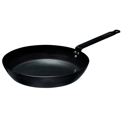 Browne Foodservice THERMALLOY Fry Pan 10.2"/26cm Black Carbon Steel 573740