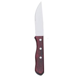 Browne Foodservice Steak Knife 10" Jumbo Stainless Steel With Pakkawood Handle & Pointed Blade (574341)