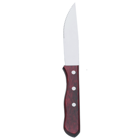 Browne Foodservice Steak Knife 10" Jumbo Stainless Steel With Pakkawood Handle & Pointed Blade (574341)