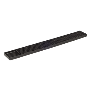 Browne Foodservice Bar Mat Black 24x3"/61x7.6cm 57486602 (Pack of 4)