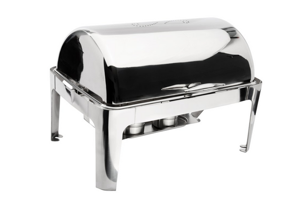 Browne Foodservice Cadence Full Size Rectangular Chafer With Roll Top Cover(575137)