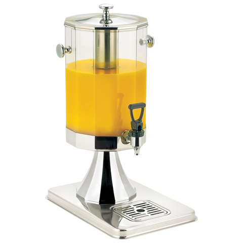 Browne Foodservice Polygonal Juice Dispenser 7qt/6.6L 45 - 5oz  Servings (45 - 150ml) (575160)
