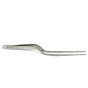 Browne Foodservice Precision Tong Offset SS 8"/20.32cm 57517 (Pack of 3)