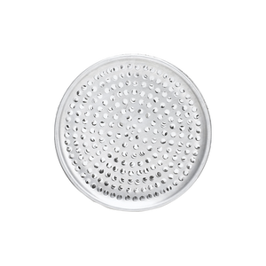 Browne Foodservice Pizza Tray Aluminum 7"/17.8cm - Perforated 575347 (Pack of 12)