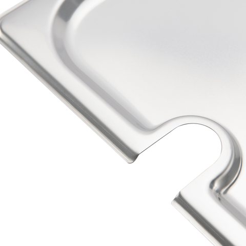 Browne Foodservice 1/4-Size Notched Cover, 24 gauge 575559 (Pack of 12)