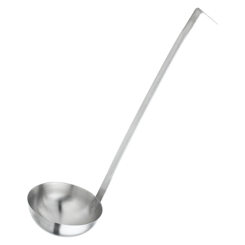 Browne Foodservice Optima 24oz Stainless Steel One Piece Ladle Pack of 12(575724)