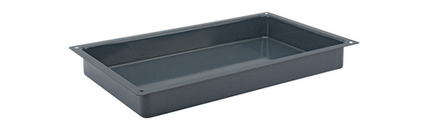 Browne Foodservice Thermalloy Combi Roast Pan, Full Size 20.75x12.75x2.5"/52.7x32.4x6.4cm, Steel, 20ga, Granite Enamel Pack of 3 (576203)