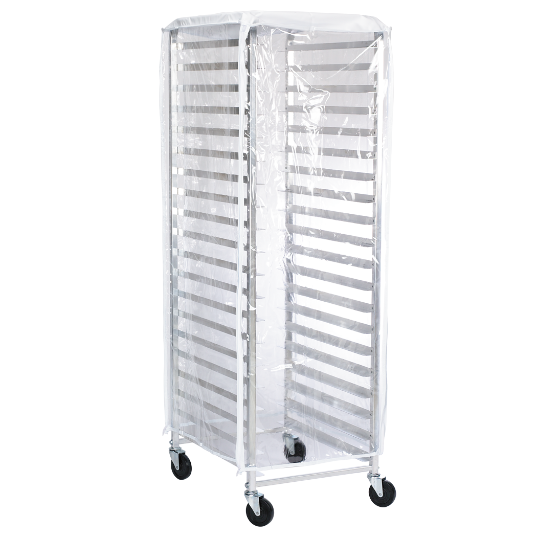 Browne Foodservice Rack Cover Economy End Load 23x 28x62" Clear (57913400)