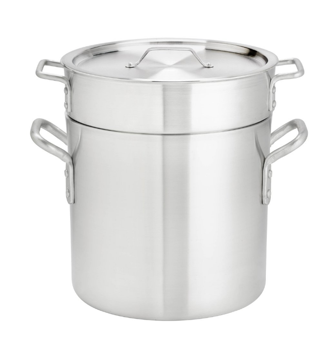 Browne Foodservice THERMALLOY 20qt Aluminum Double Boiler 3 pc Set NSF 5813220