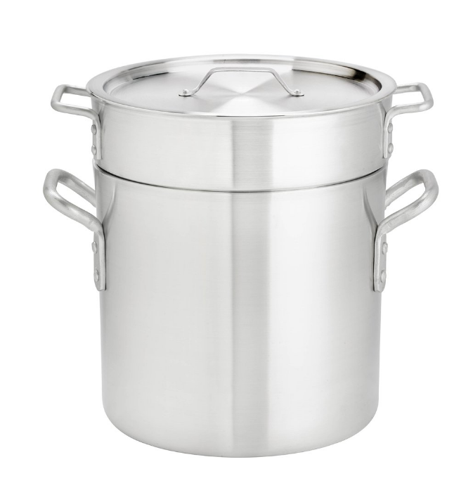 Browne Foodservice Thermalloy 20qt Aluminum Double Boiler 3 Pc Set(5813220)