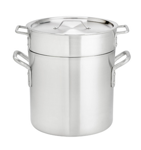 Browne Foodservice THERMALLOY 20qt Aluminum Double Boiler 3 pc Set NSF 5813220
