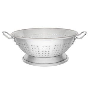 Browne Foodservice 16qt HD Aluminum Footed Colander 5811616