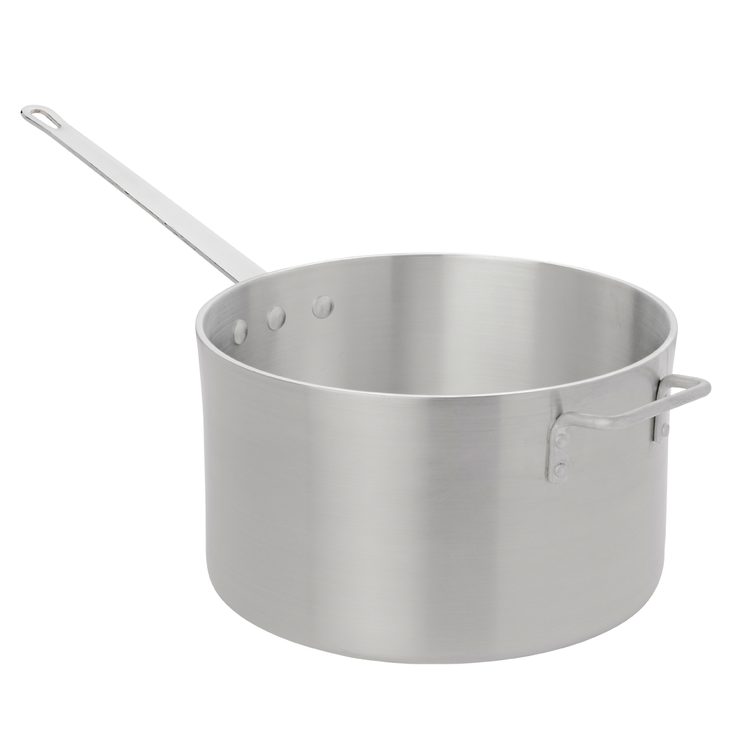 Browne Foodservice Thermally 11qt HD Aluminum Sauce Pan-Straight Side with Handle (5814511)