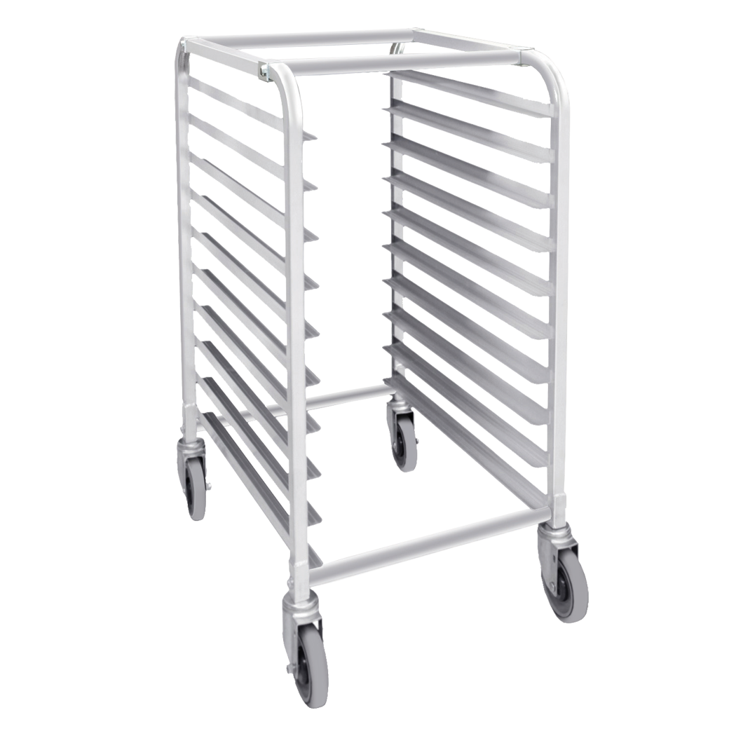 Browne Foodservice Bun Pan Rack 10-tier End Loading 26x20.25x38.5"/66x51x98cm Aluminum (589110)