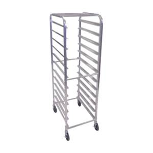 Browne Foodservice Bun Pan Rack 12-Tier End Loading 25.6x20.5x63"/65x52x160cm Aluminum (589112)