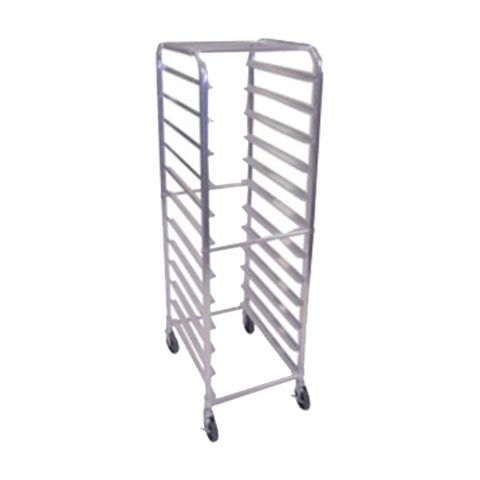 Browne Foodservice Bun Pan Rack 12-Tier End Loading 25.6x20.5x63"/65x52x160cm Aluminum (589112)