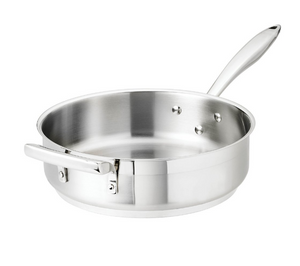 Browne Foodservice Thermalloy Saute Pan 11"/28cm 4qt/4l Stainless Steel (5724182)