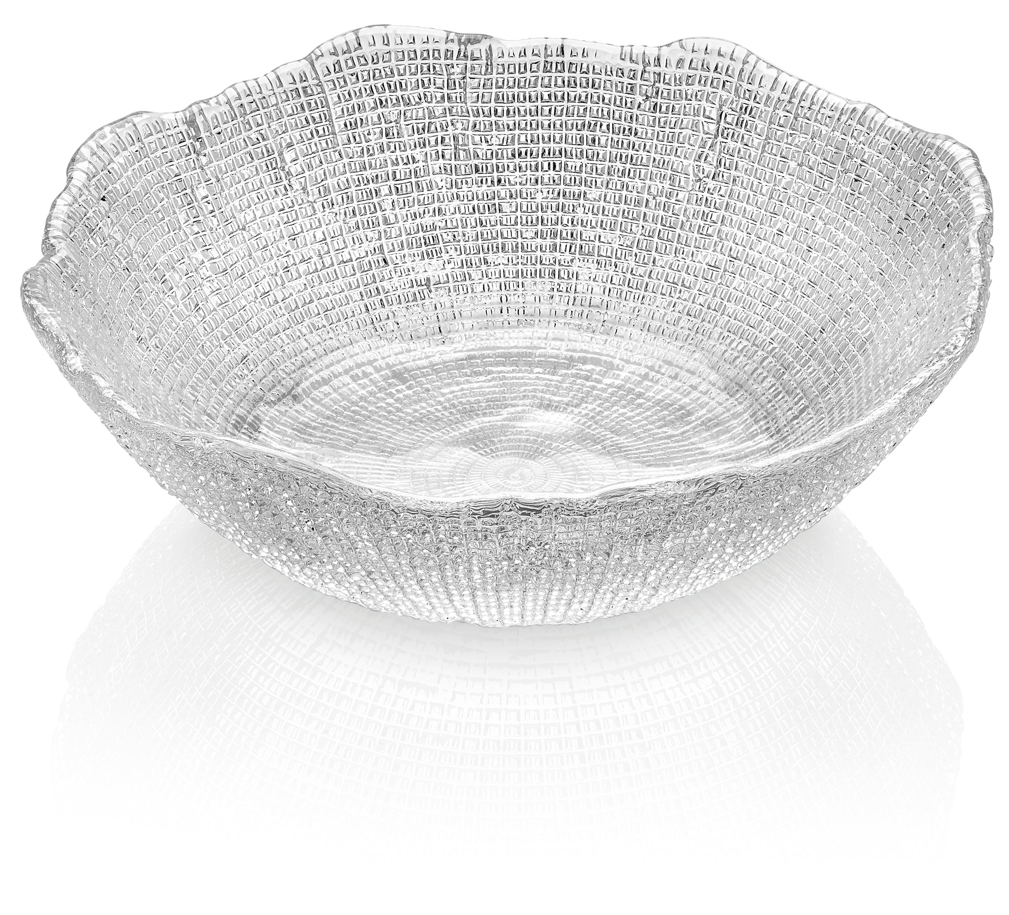 IVV Glassmakers Italia DIAMANTE' SALAD BOWL 11,06 inch. CLEAR 6921.1