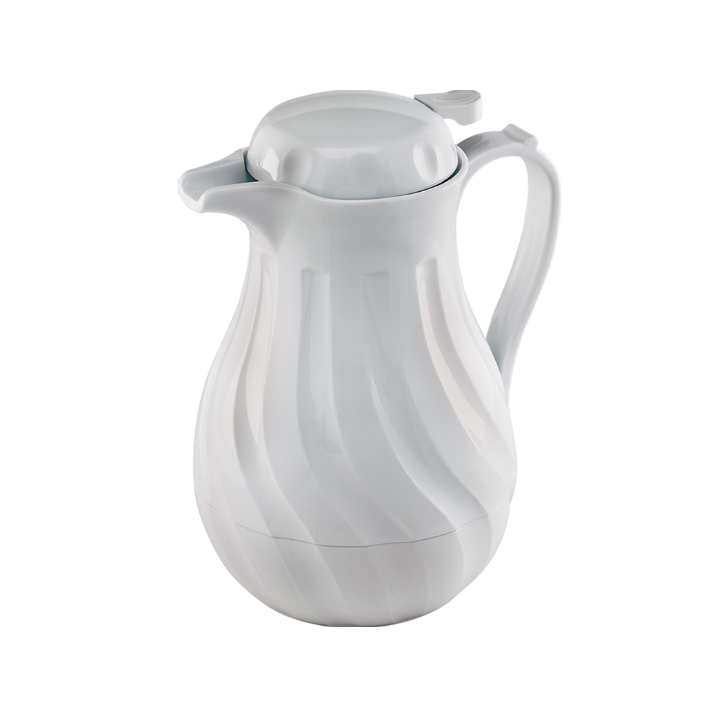 Browne Foodservice Beverage Server Top Only White for 744220, 20oz (Pack of 2)
