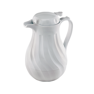 Browne Foodservice Beverage Server Top Only White for 744220, 20oz (Pack of 2)