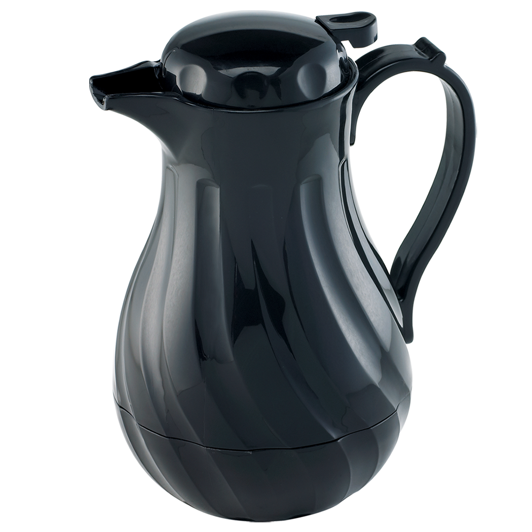 Browne Foodservice Beverage Server Top Only Black for 744223, 40oz (Pack of 2)
