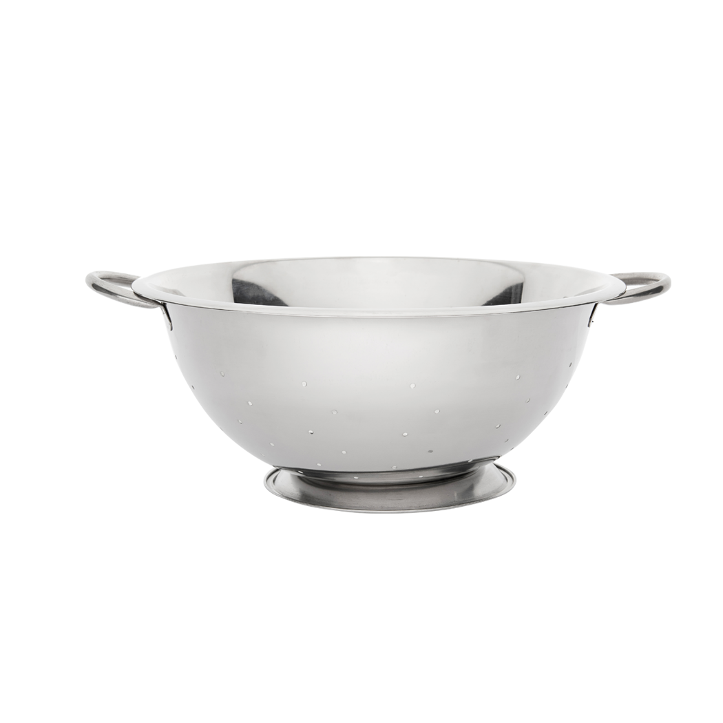 Browne Foodservice 8qt Stainless Steel Footed Colander Pack of 6(746110)