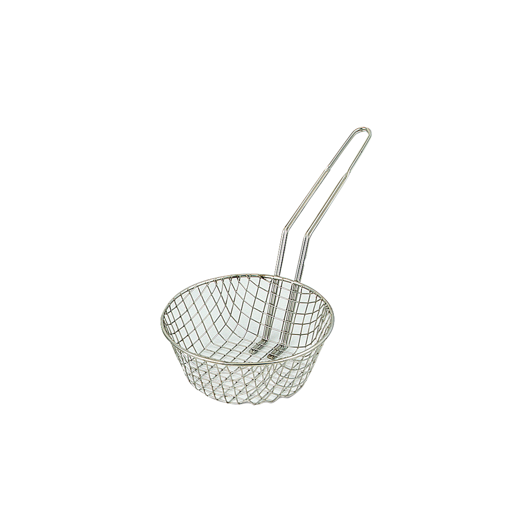 Browne Foodservice 8" Medium-Mesh Culinary Basket 79741
