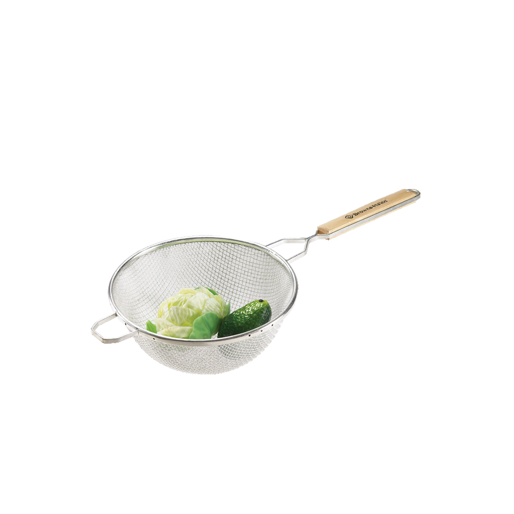 Browne Foodservice Double-Mesh Strainer-Fine (8" bowl) 8098 (Pack of 4)