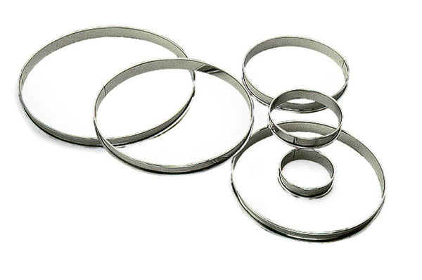 GOBEL St/st tart ring - Rolled edges - 4/10 thickness - Ø320 mm / h20 mm 824994